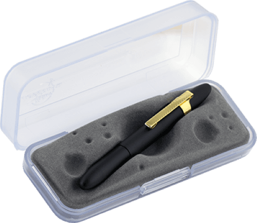 Closed 400B-GFGGCL in gift box. The gift box is opaque plastic with an insert textured like the moon.