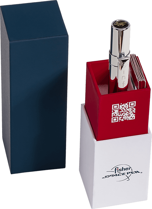 BUNDLE 3-PACK - Chrome Infinium (Blue Ink), Chrome Cap-O-Matic with Shuttle Emblem, Brushed Chrome Bullet-2