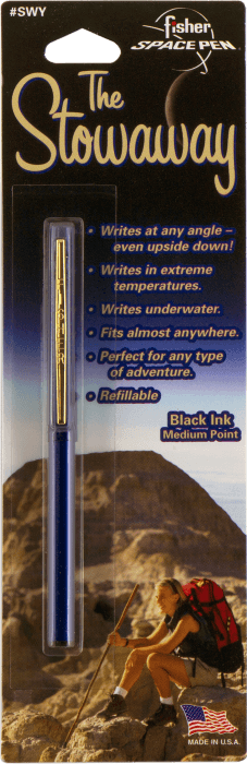 Blue Stowaway Space Pen, Clip-2