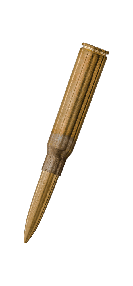 Closed .338 caliber cartridge space pen