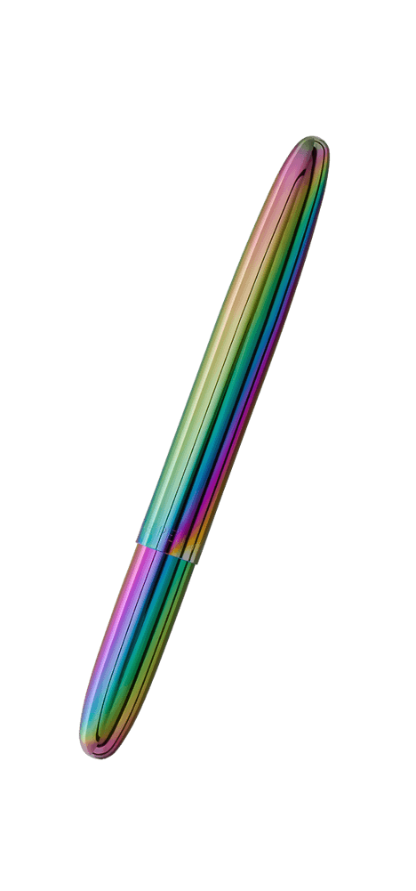 Closed 400RB rainbow titanium nitride bullet space pen