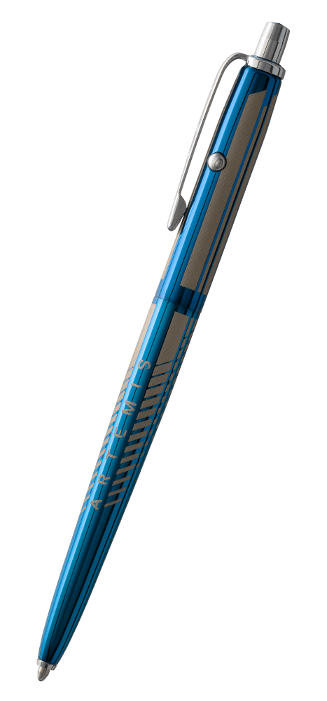 Blue Titanium Nitride Astronaut Space Pen, NASA Artemis II-0