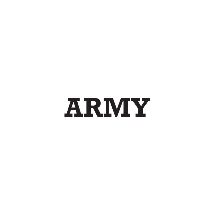 Imprint mark for US Army ARMY