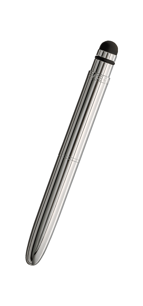Chrome Bullet Grip Space Pen, Stylus-0