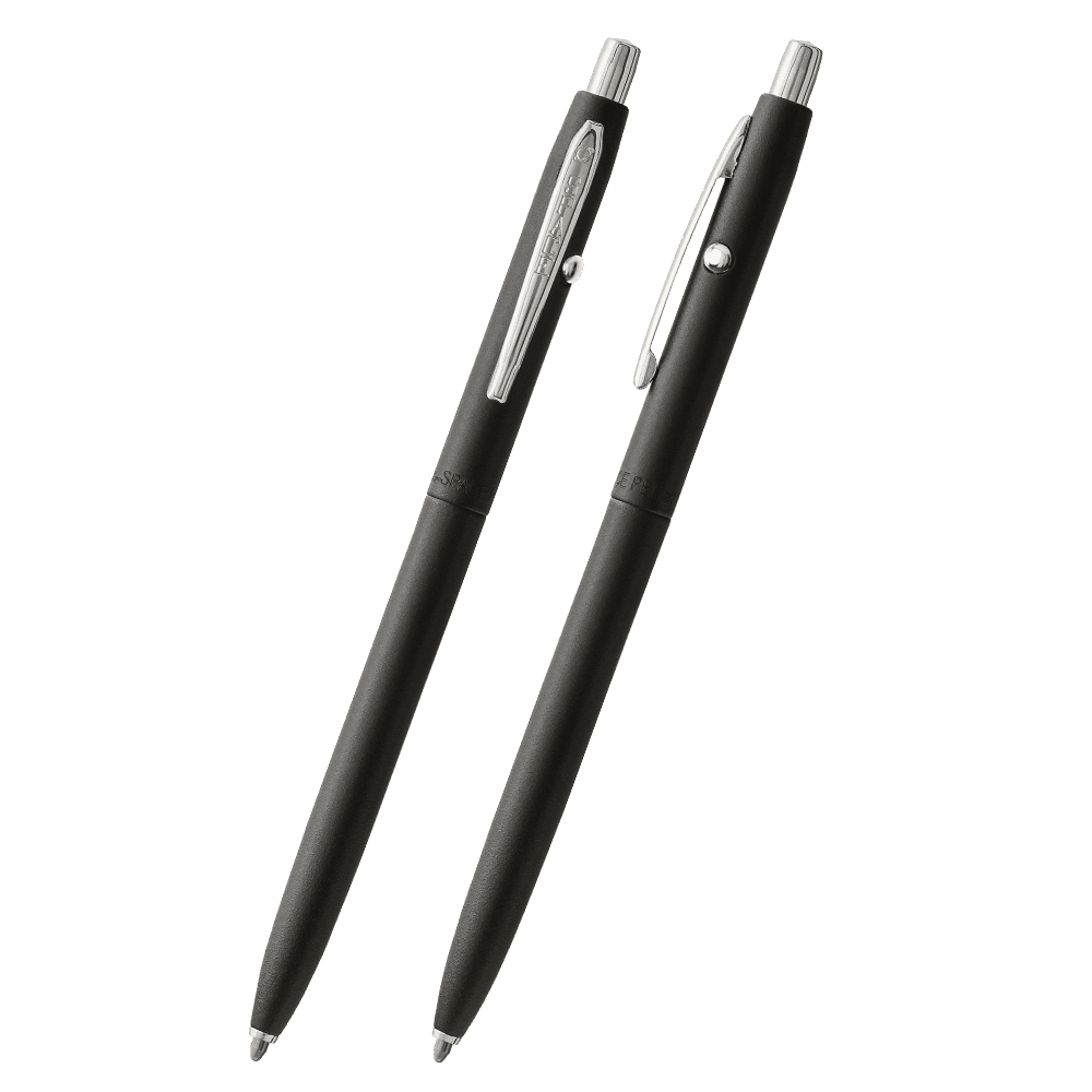 Matte Black Shuttle Space Pen, Chrome Accents-1