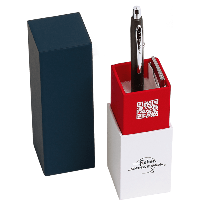 Matte Black Shuttle Space Pen, Chrome Accents, NASA Meatball-2