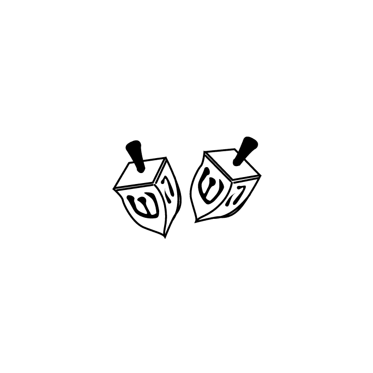 Imprint mark for dreidel