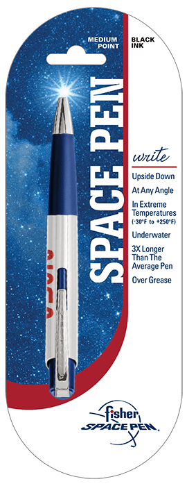 White & Blue Eclipse Space Pen, NASA Worm-2