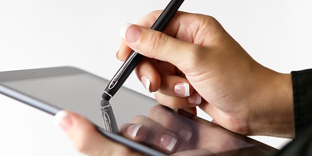 Matte Black Cap-O-Matic Space Pen, Chrome Accents, Stylus-2