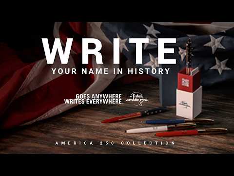America 250 Blue & Gold Cap-O-Matic Space Pen, Special Edition-3