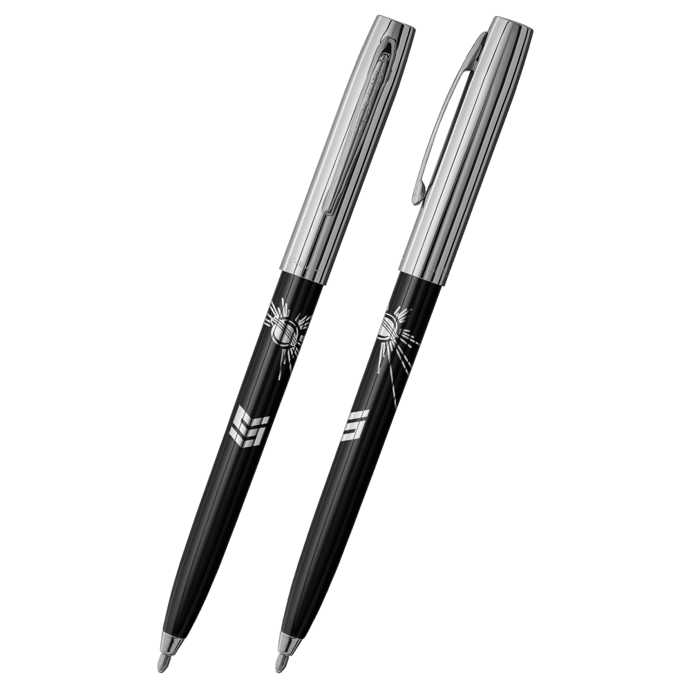 Black & Chrome Cap-O-Matic Space Pen, STEM-1