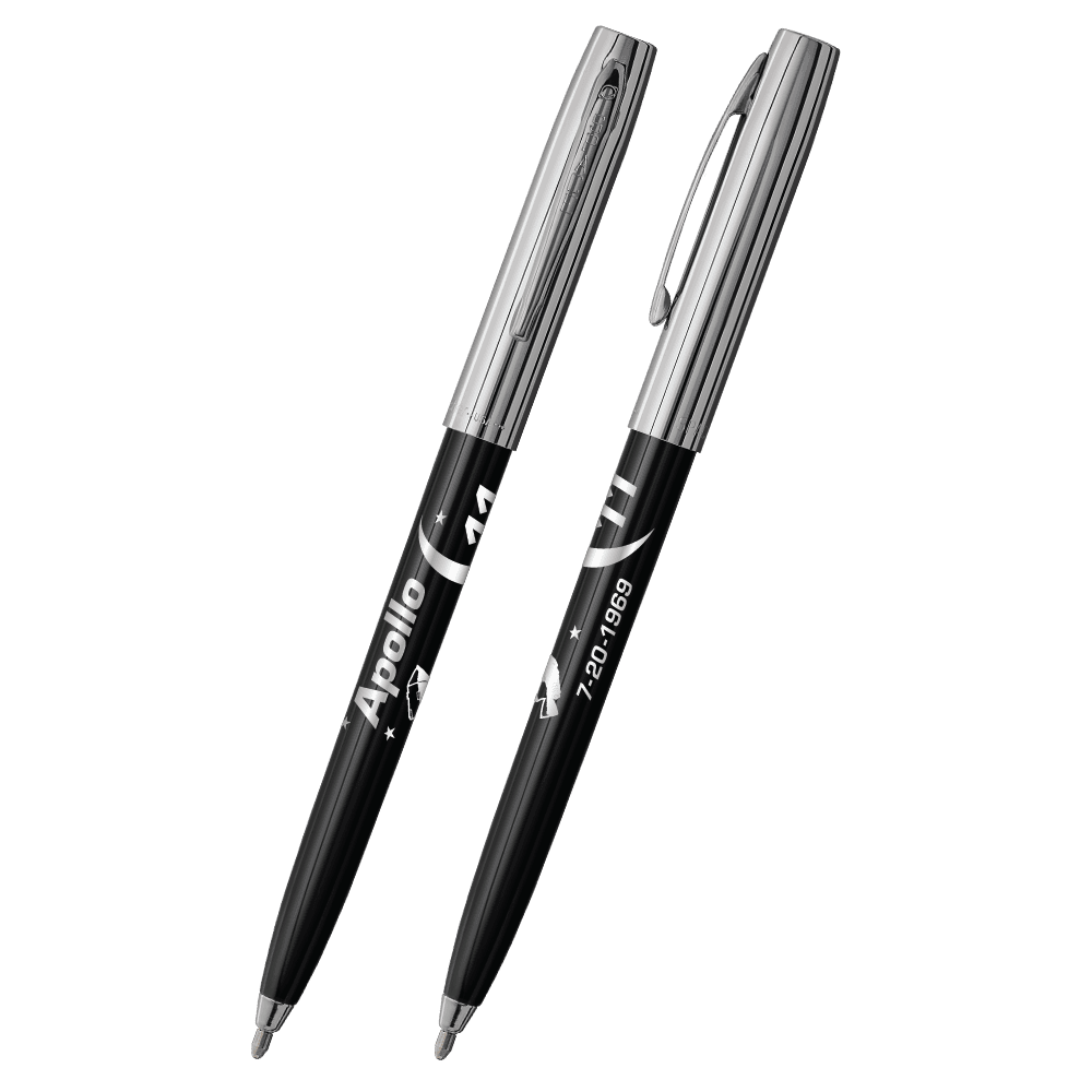 Black & Chrome Cap-O-Matic Space Pen, Apollo 11-1
