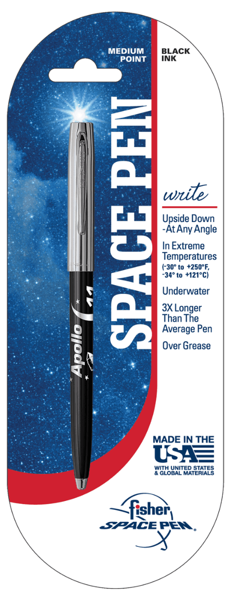 Black & Chrome Cap-O-Matic Space Pen, Apollo 11-2