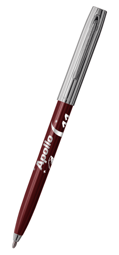 Burgundy & Chrome Cap-O-Matic Space Pen, Apollo 11-0