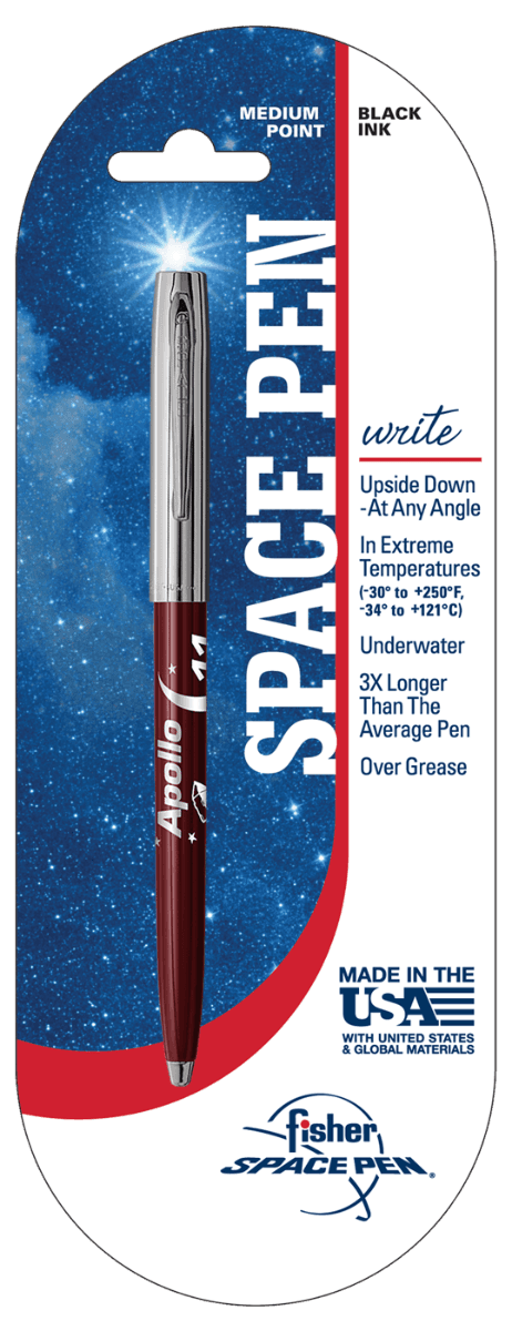 Burgundy & Chrome Cap-O-Matic Space Pen, Apollo 11-2