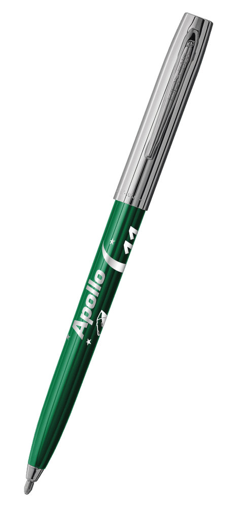 Green & Chrome Cap-O-Matic Space Pen, Apollo 11-0