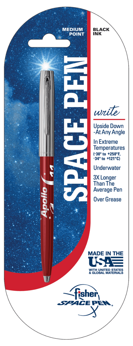 Red & Chrome Cap-O-Matic Space Pen, Apollo 11-2