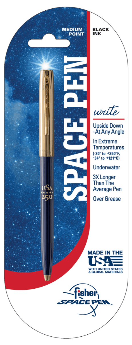 America 250 Blue & Gold Cap-O-Matic Space Pen, Special Edition-2