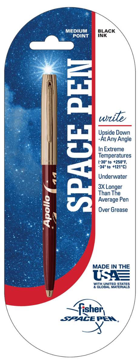Burgundy & Gold Cap-O-Matic Space Pen, Apollo 11-2