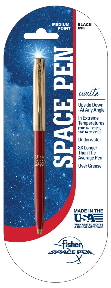 America 250 Red & Gold Cap-O-Matic Space Pen, Special Edition-2