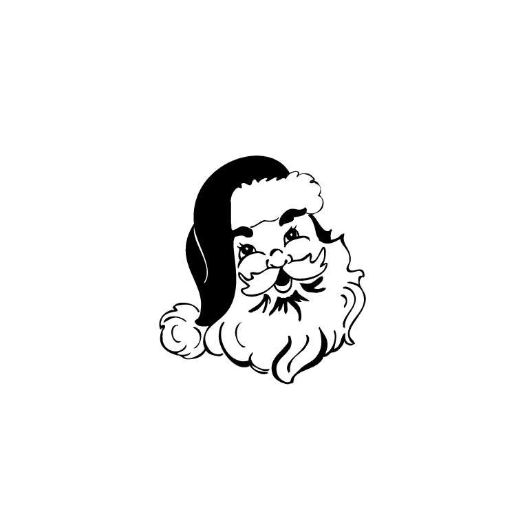 Imprint mark for Santa Claus