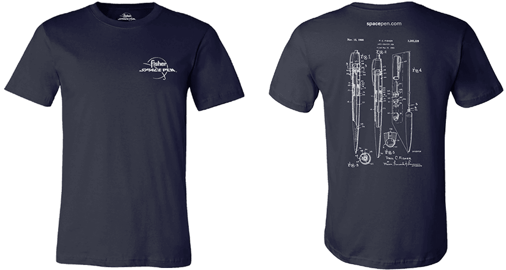 AG7 Patent Graphic Design Tee, Blue, XXL-1