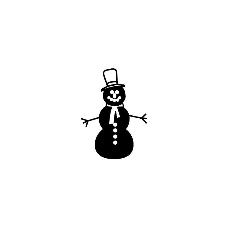 Imprint mark for snowman