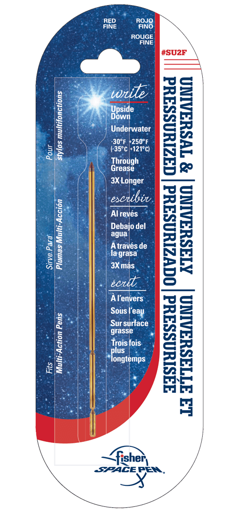 Red Ink, Fine Point Fisher Pressurized Universal Cartridge-0