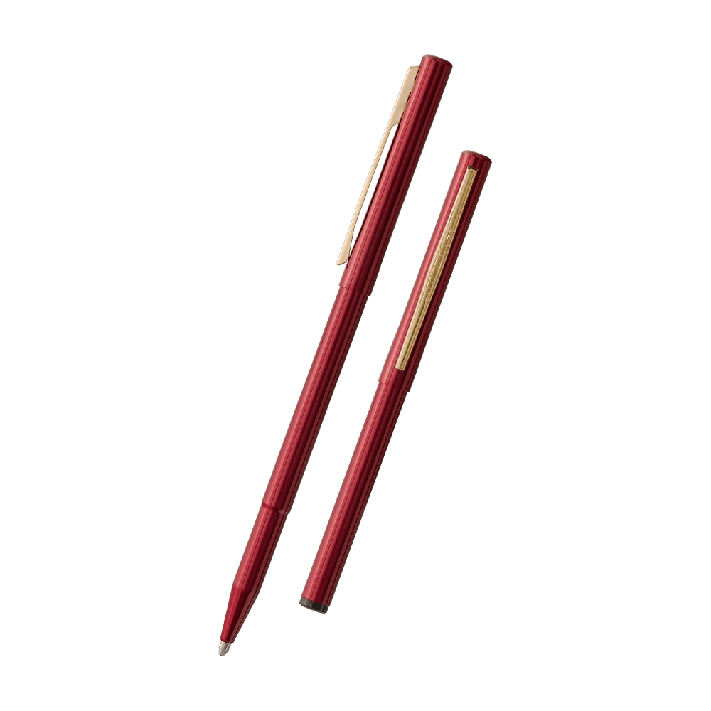 Red Stowaway Space Pen, Clip-1